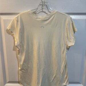 Varley Cream Short Sleeve Top